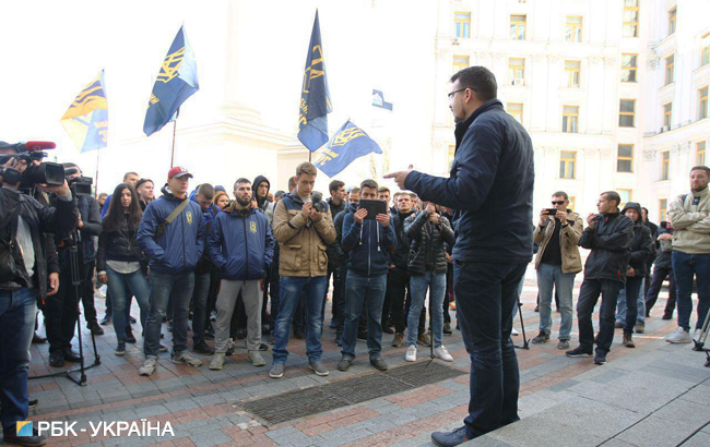 На акції під МЗС вимагають вислати угорського консула на Закарпатті
